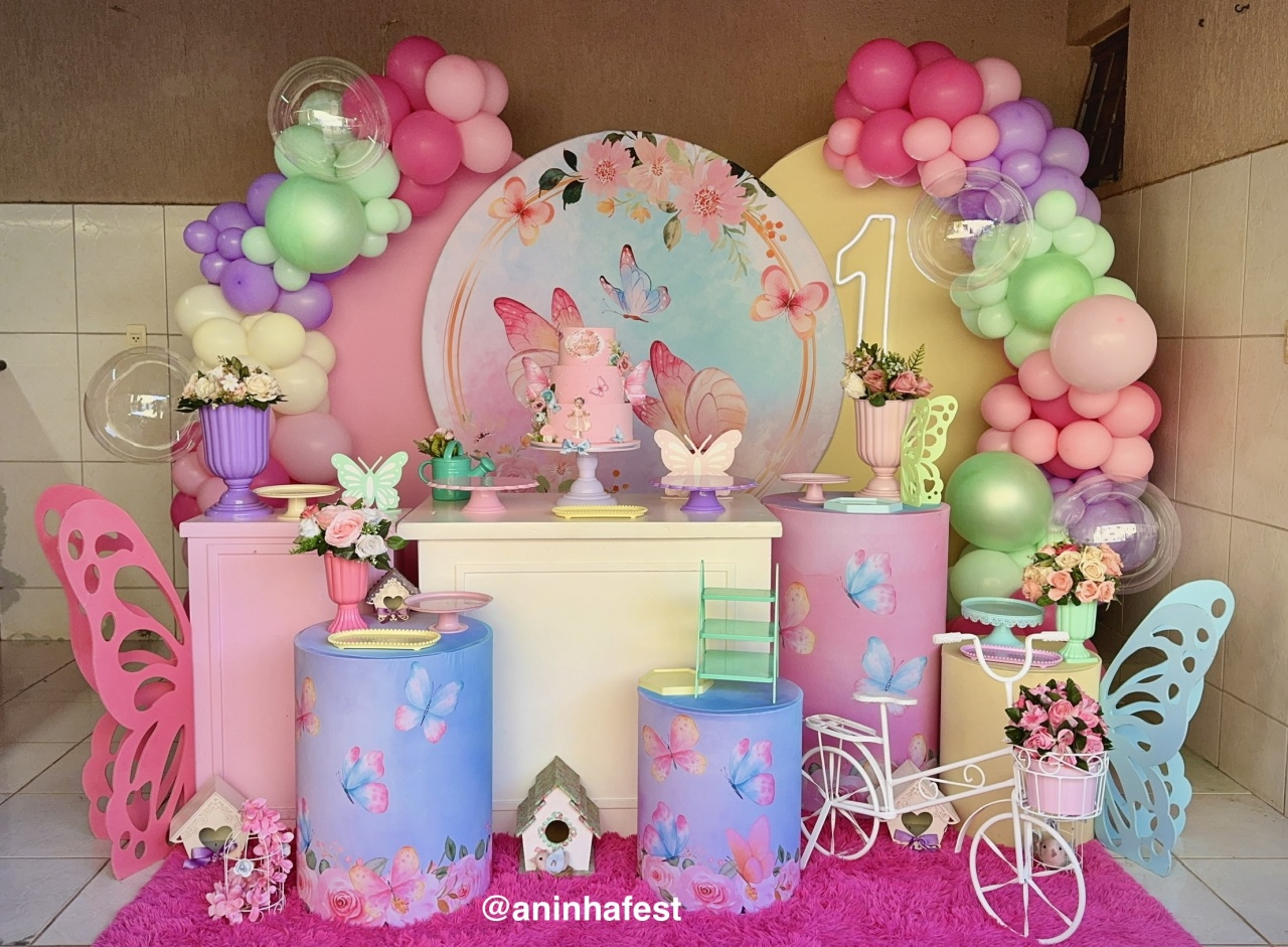 Decoração Completa Jardim das Borboletas 🦋 - Aninha Fest 