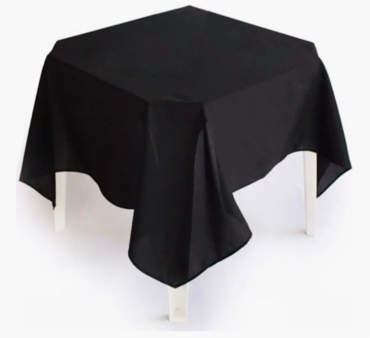Toalha de Mesa 1,5X1,5 Preto - Aninha Fest 