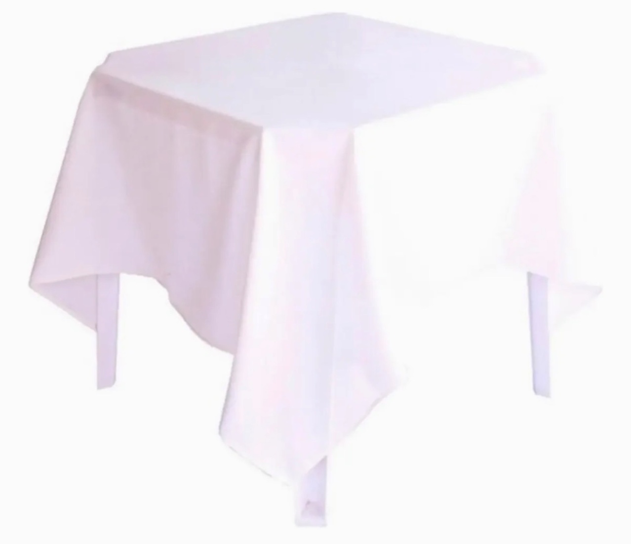 Toalha de Mesa 1,5X1,5 - Branco - Aninha Fest 