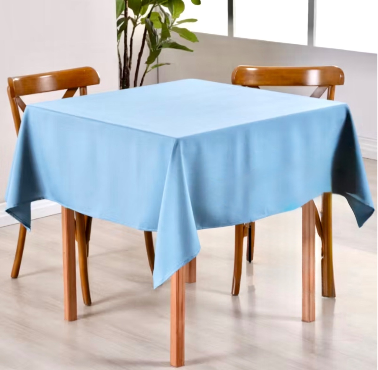Toalha de Mesa 1,5X1,5 Azul Claro - Aninha Fest 