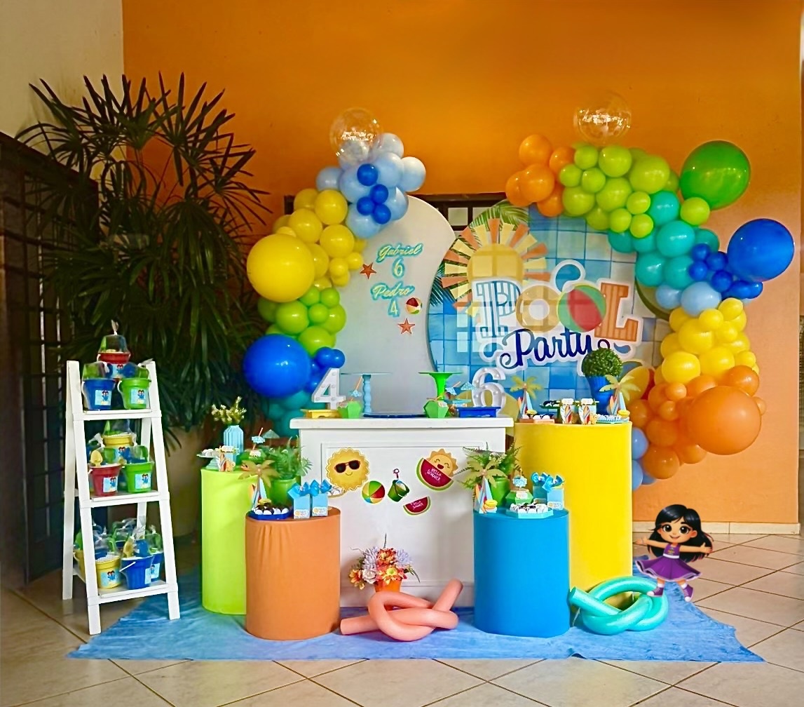 Pool Party 🏖️Decoração Completa - Aninha Fest 