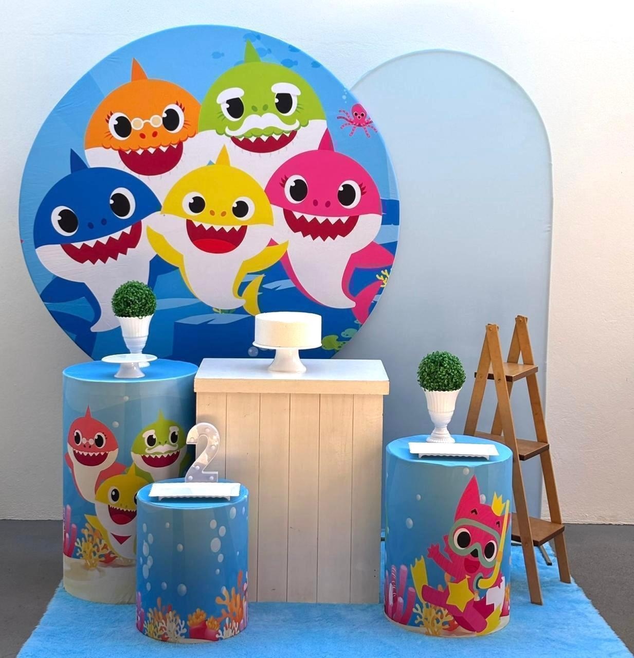 Kit Baby Shark - Kit 3 (Com Adicionais) - Tamires Pegue e Monte Uberaba