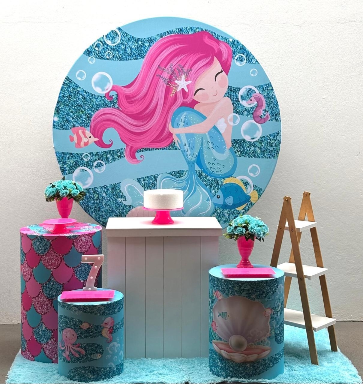 Sereia Baby - Kit 2 (Comoda - Escadinha) - Tamires Pegue e Monte Uberaba