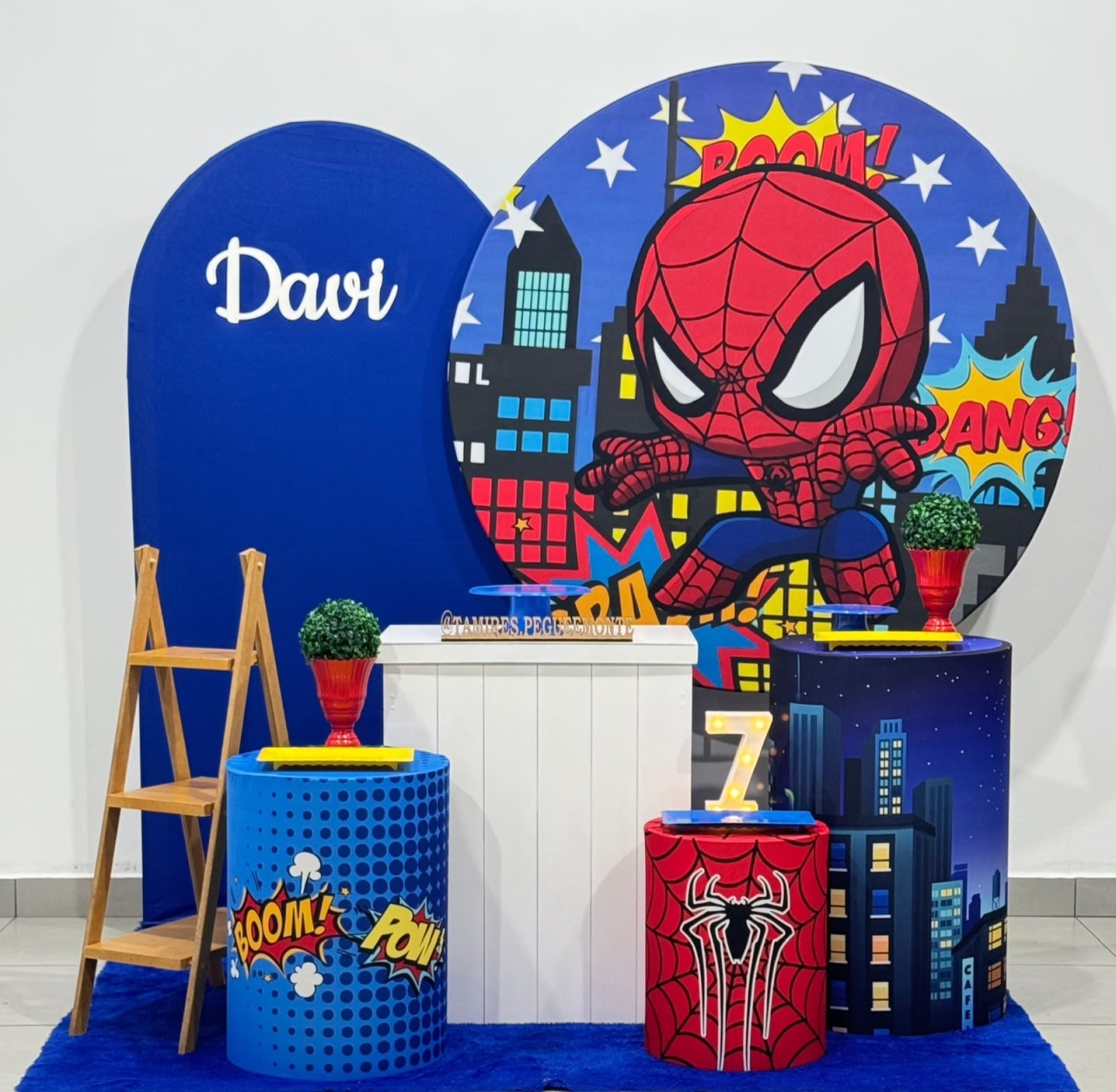 Homem Aranha Baby 2 - Kit 5 + Plaquinha - Tamires Pegue e Monte Uberaba