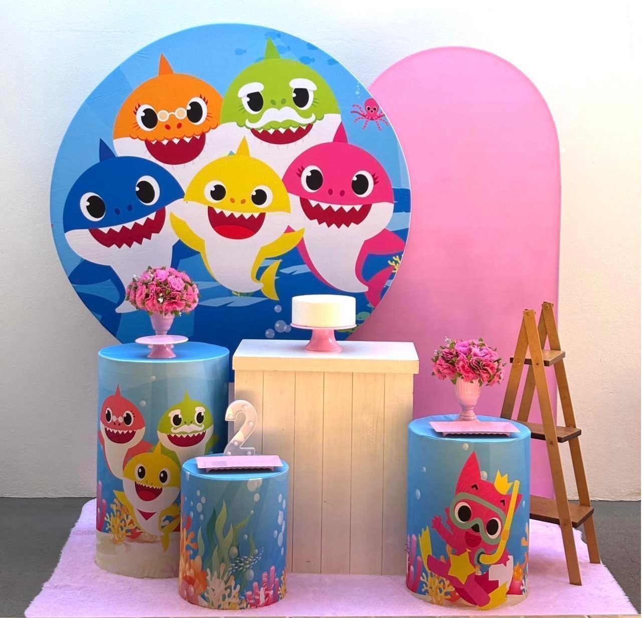 Baby Shark - Kit 3 Infantil Menina - Tamires Pegue e Monte Uberaba