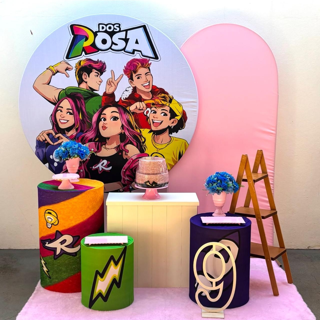dos Rosa - Kit 3 Infantil (Romano Rosa Claro) Com Adicionais - Tamires Pegue e Monte Uberaba