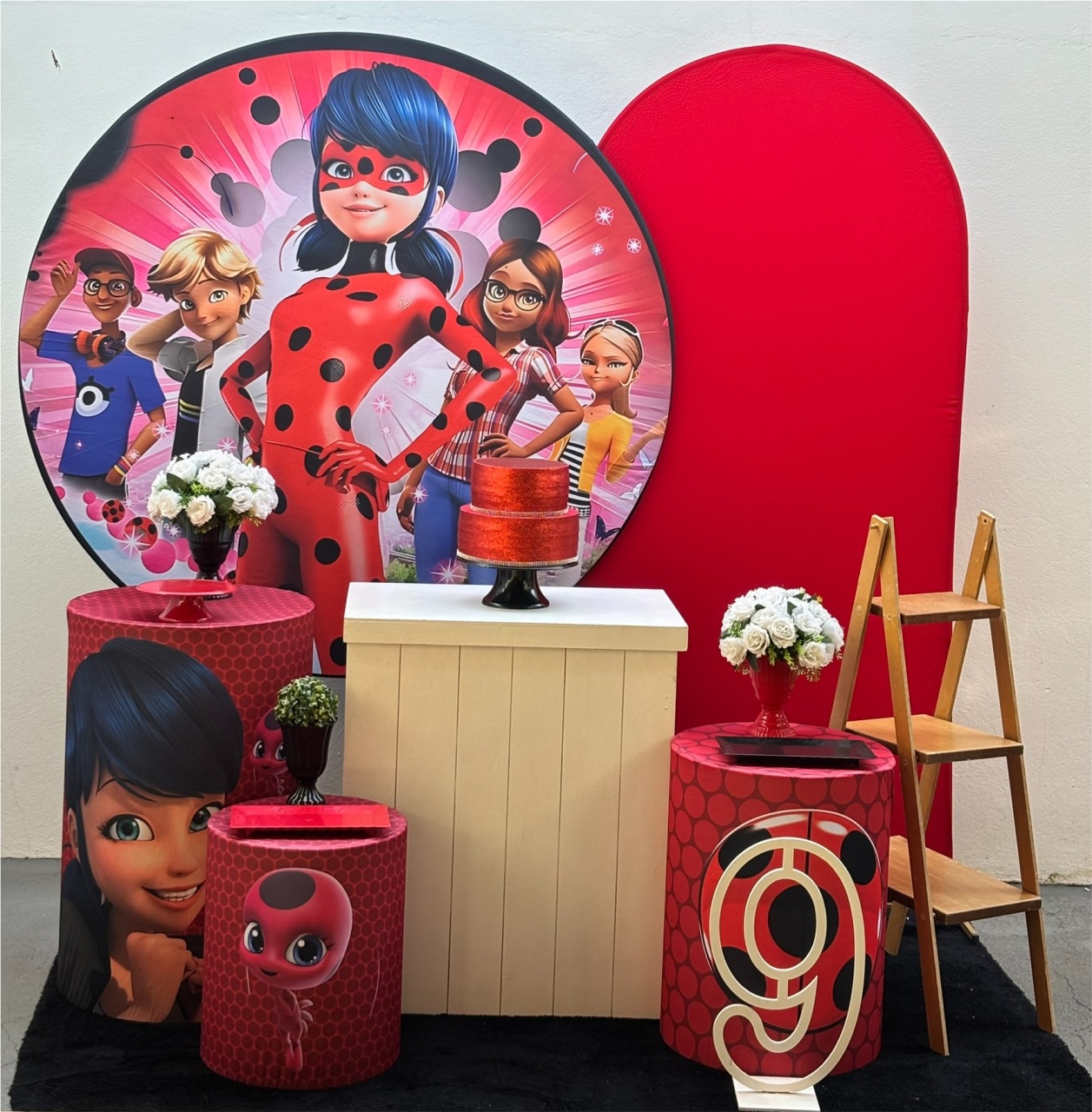 Ladybug - Kit 3 (Adicional Bolo) - Tamires Pegue e Monte Uberaba