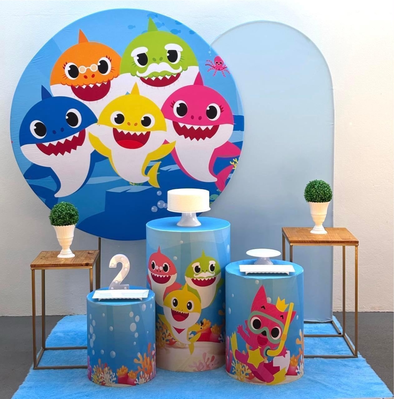Kit Baby Shark - Kit 3 (Mesinhas) - Tamires Pegue e Monte Uberaba