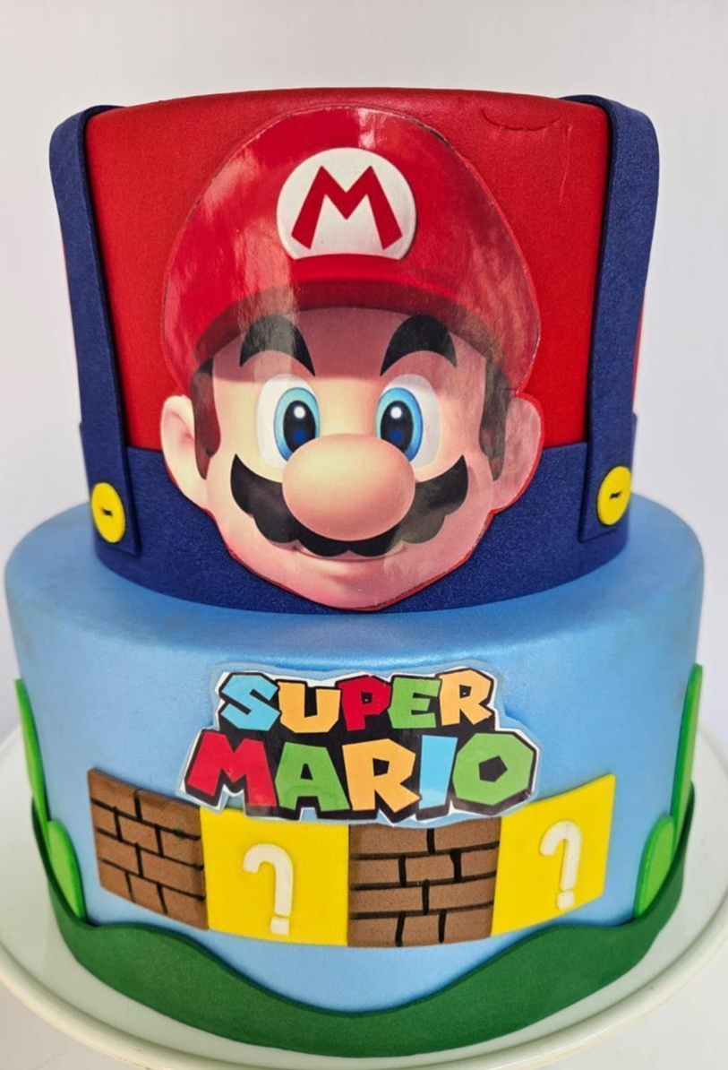 Bolo Fake - Super Mário - Tamires Pegue e Monte Uberaba