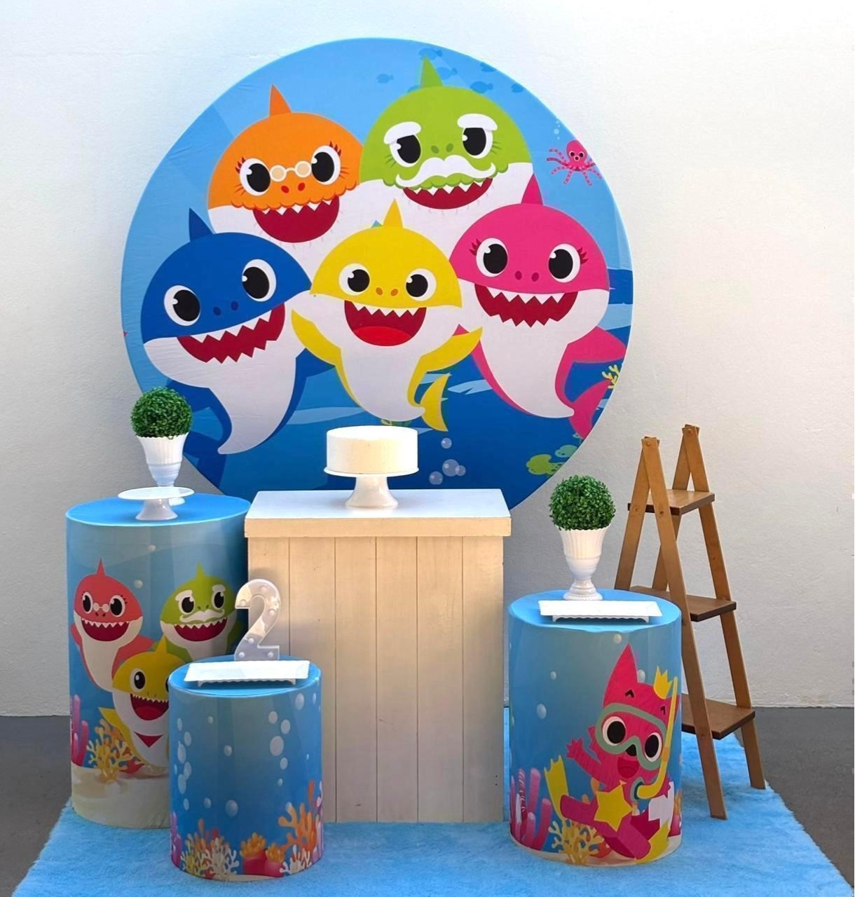 Kit Baby Shark - Kit 2 Infantil - Tamires Pegue e Monte Uberaba