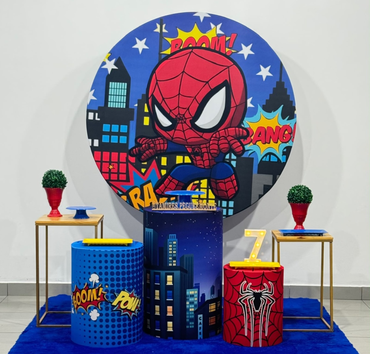 Homem Aranha Baby 2 - Kit 2 (Mesinhas) - Tamires Pegue e Monte Uberaba