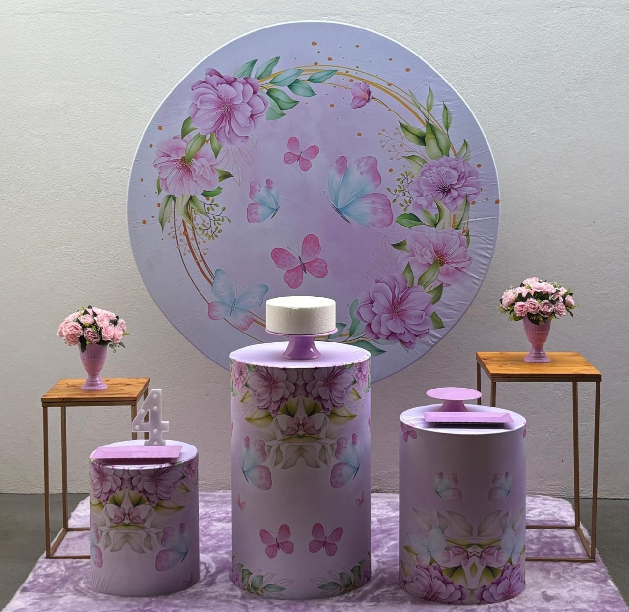 Borboletas - Kit 2 Lilas (Mesinhas) - Tamires Pegue e Monte Uberaba