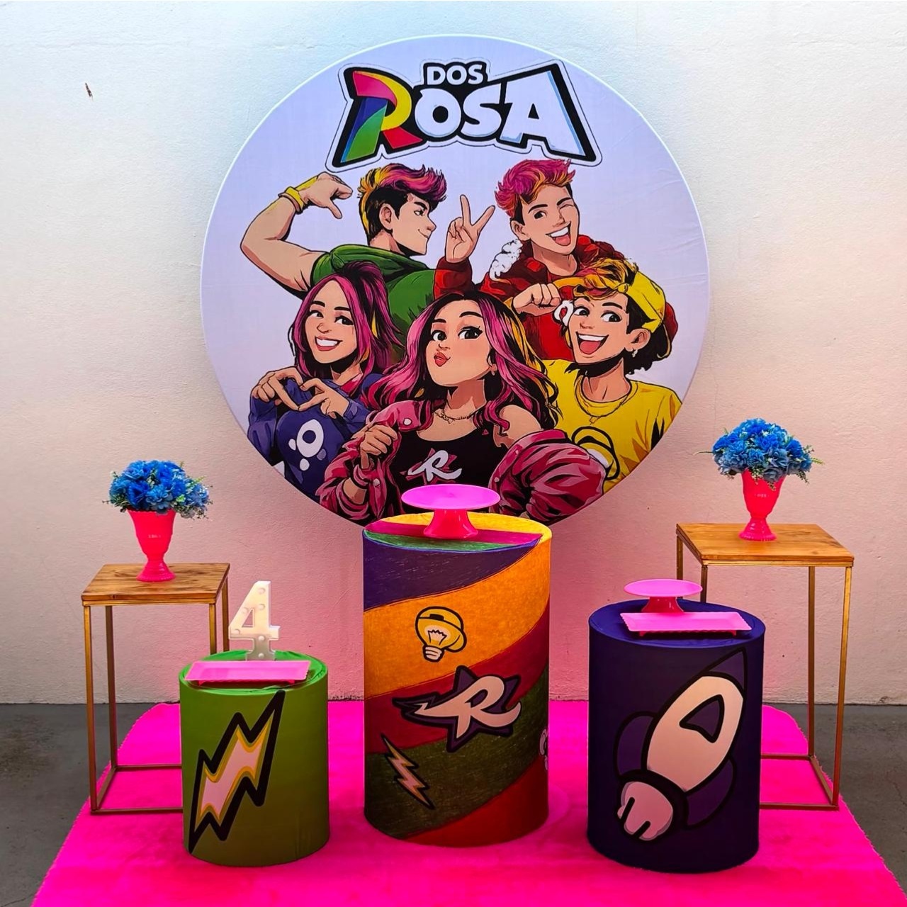 dos Rosa - Kit 2 (Mesinhas) - Tamires Pegue e Monte Uberaba
