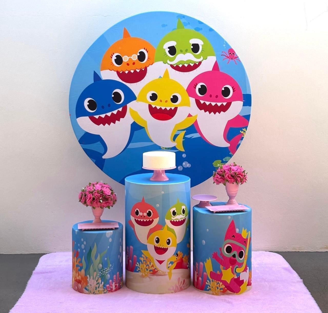 Baby Shark - Kit 1 Infantil Menina - Tamires Pegue e Monte Uberaba