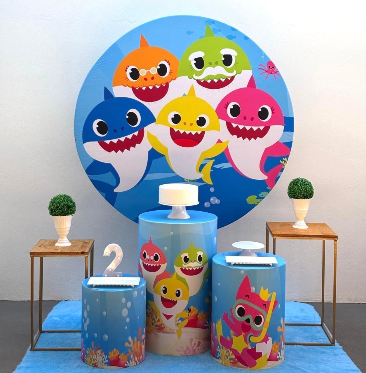 Kit Baby Shark - Kit 2 (Mesinhas) - Tamires Pegue e Monte Uberaba