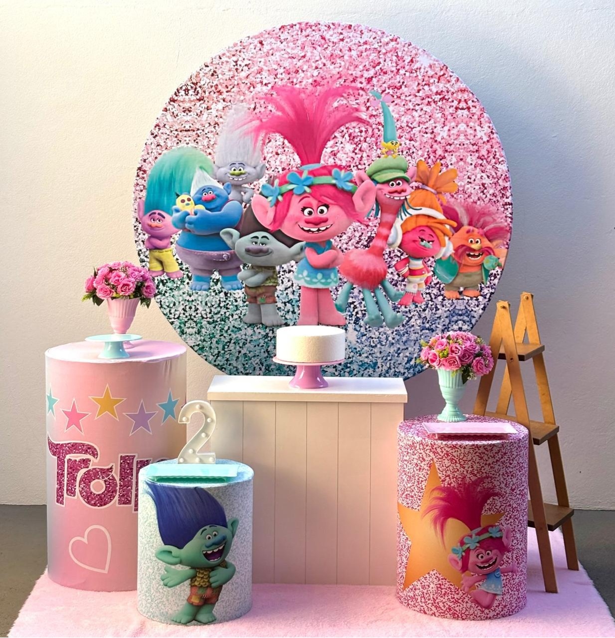 Trolls - Kit 2 (Comoda - Escadinha) - Tamires Pegue e Monte Uberaba