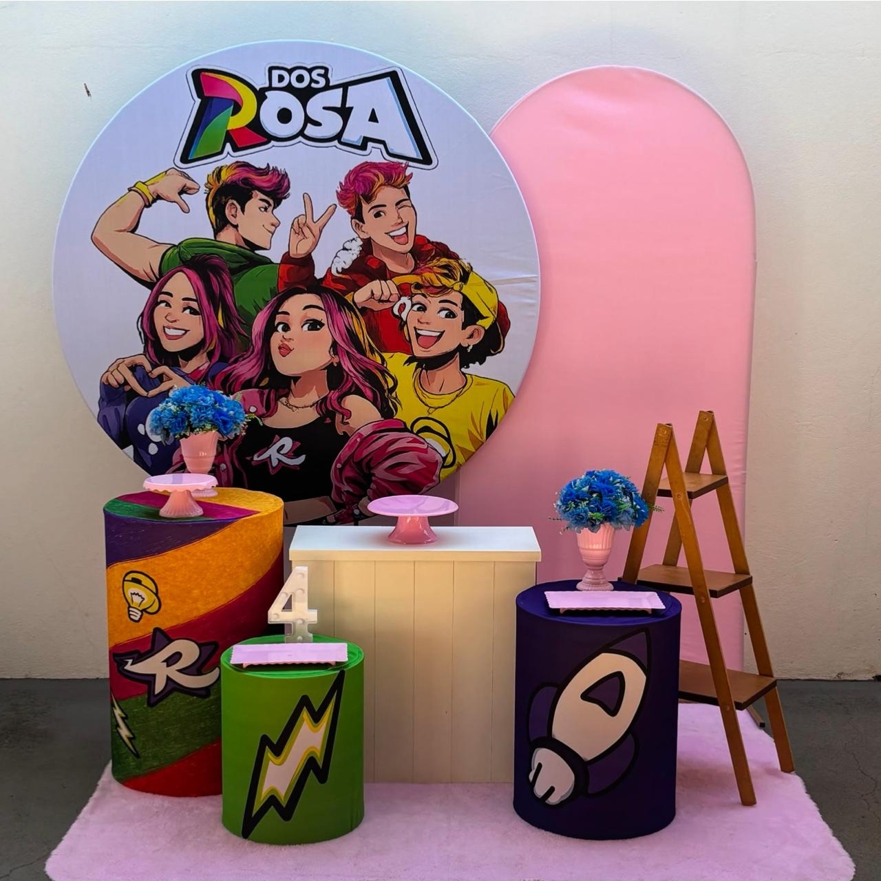 dos Rosa - Kit 3 Infantil (Romano Rosa Claro) - Tamires Pegue e Monte Uberaba