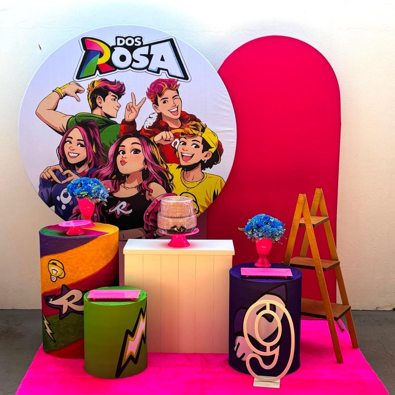 dos Rosa - Kit 3 Infantil (Romano Rosa Pink) Com Adicionais - Tamires Pegue e Monte Uberaba