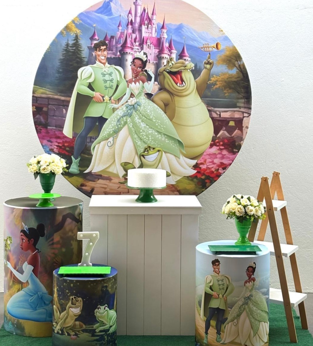 A Princesa Tiana E O Sapo - Kit 2 (Mesinha - Comoda) - Tamires Pegue e Monte Uberaba