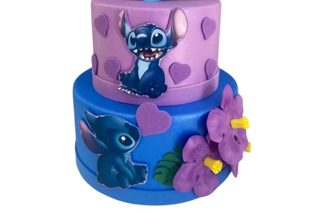 Bolo Fake - Stitch 2 - Tamires Pegue e Monte Uberaba