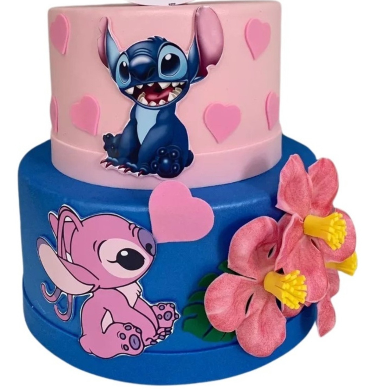Bolo Fake - Stitch - Tamires Pegue e Monte Uberaba
