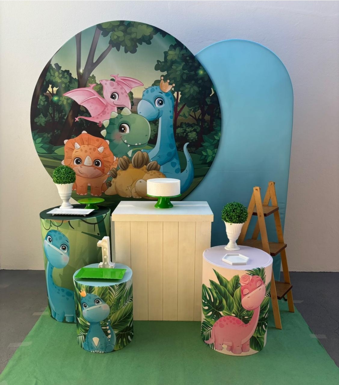 Dino Baby I - Kit 3 (Romano Azul) - Tamires Pegue e Monte Uberaba