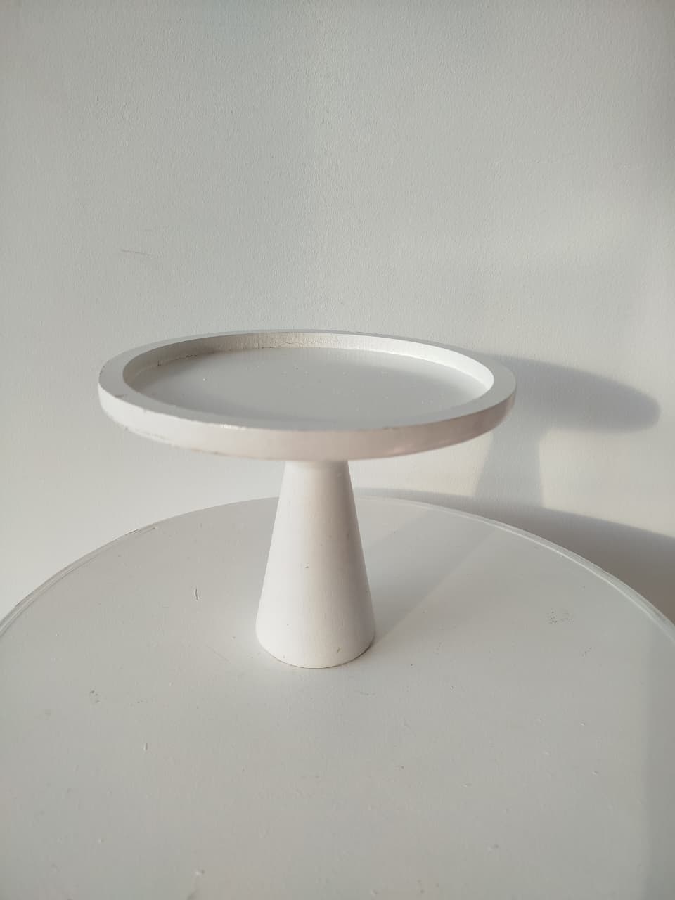 Boleira Branca Eucalipto - Decoração de Mãe