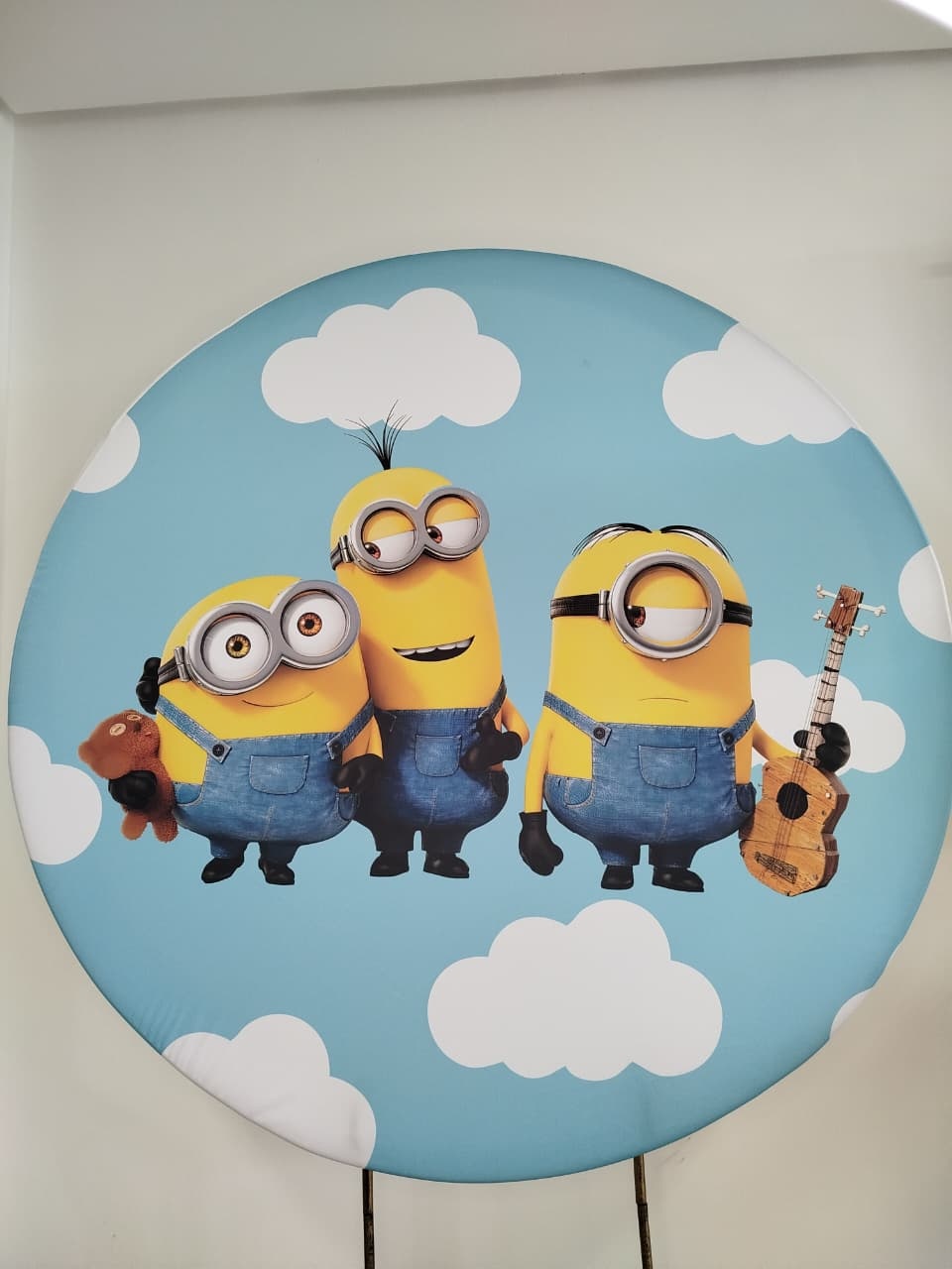 Capa Painel Redondo Minnios - Decoração de Mãe