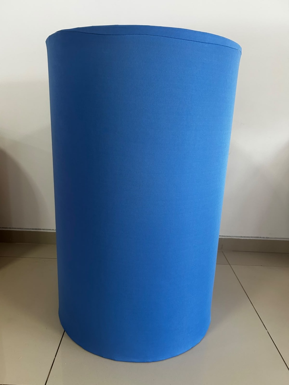 Capa Cilindro G Azul Jeans - Decoração de Mãe
