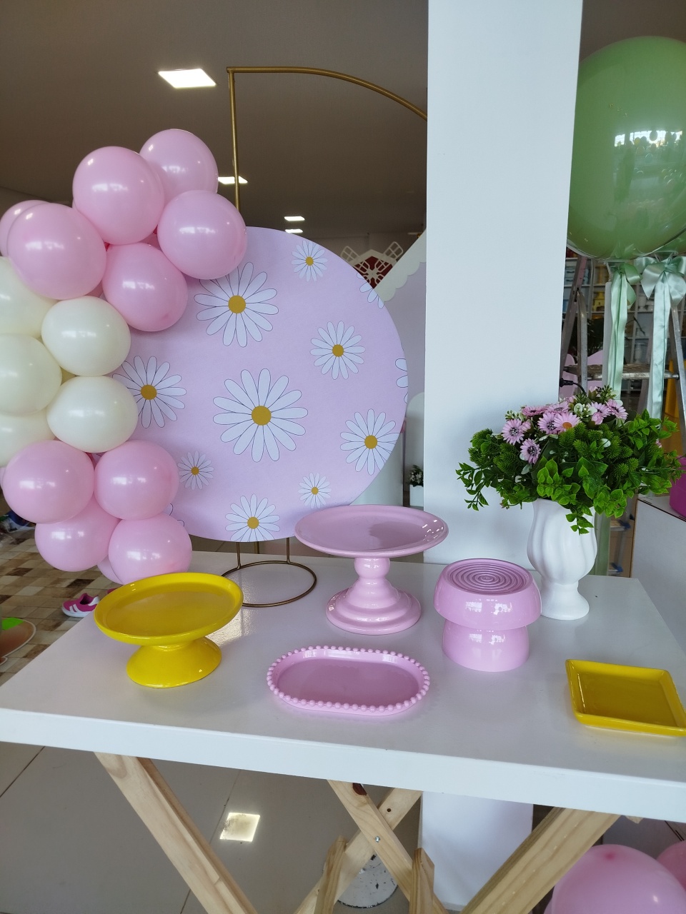 Kit Mesa Margaridas - Decoração de Mãe
