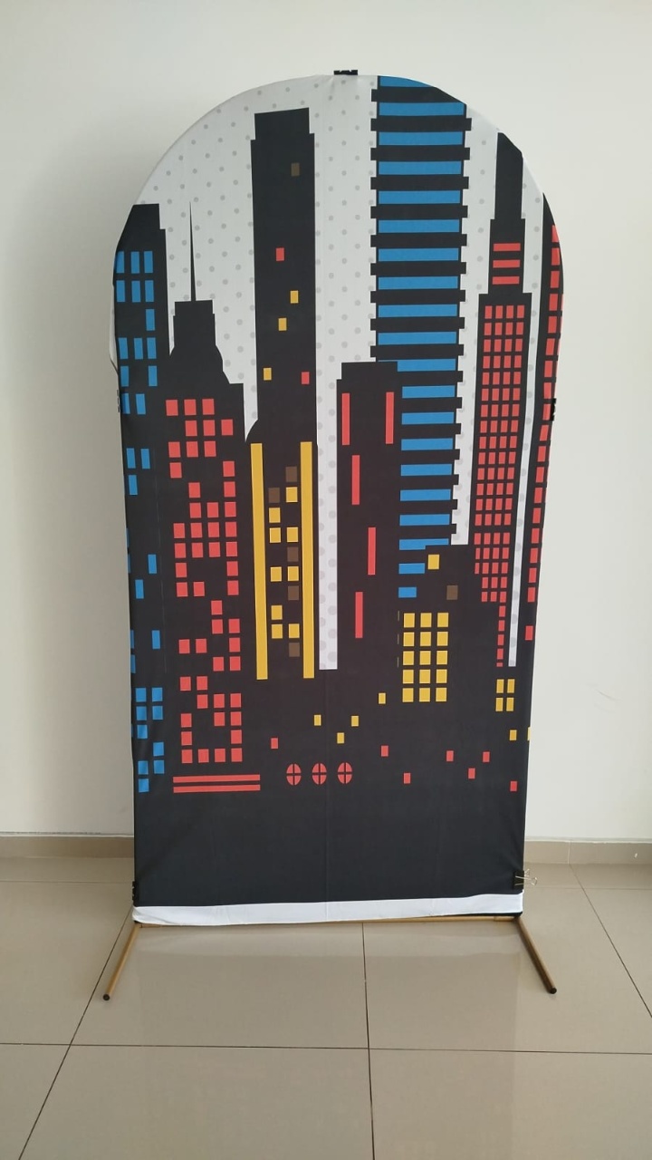 Capa Painel Romana 2X1 Predios - Decoração de Mãe