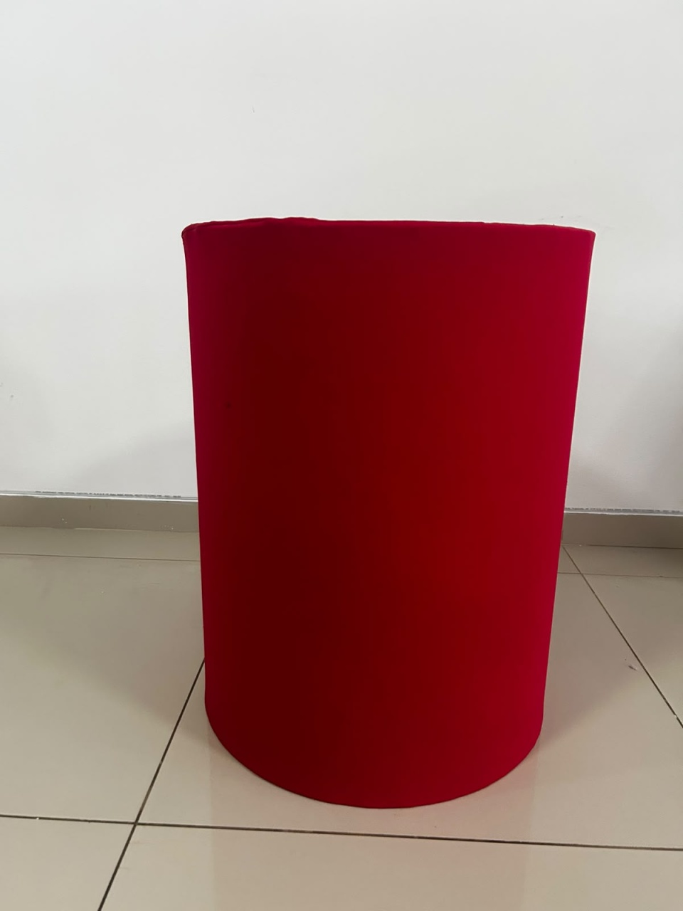 Capa Cilindro M Vermelho - Decoração de Mãe