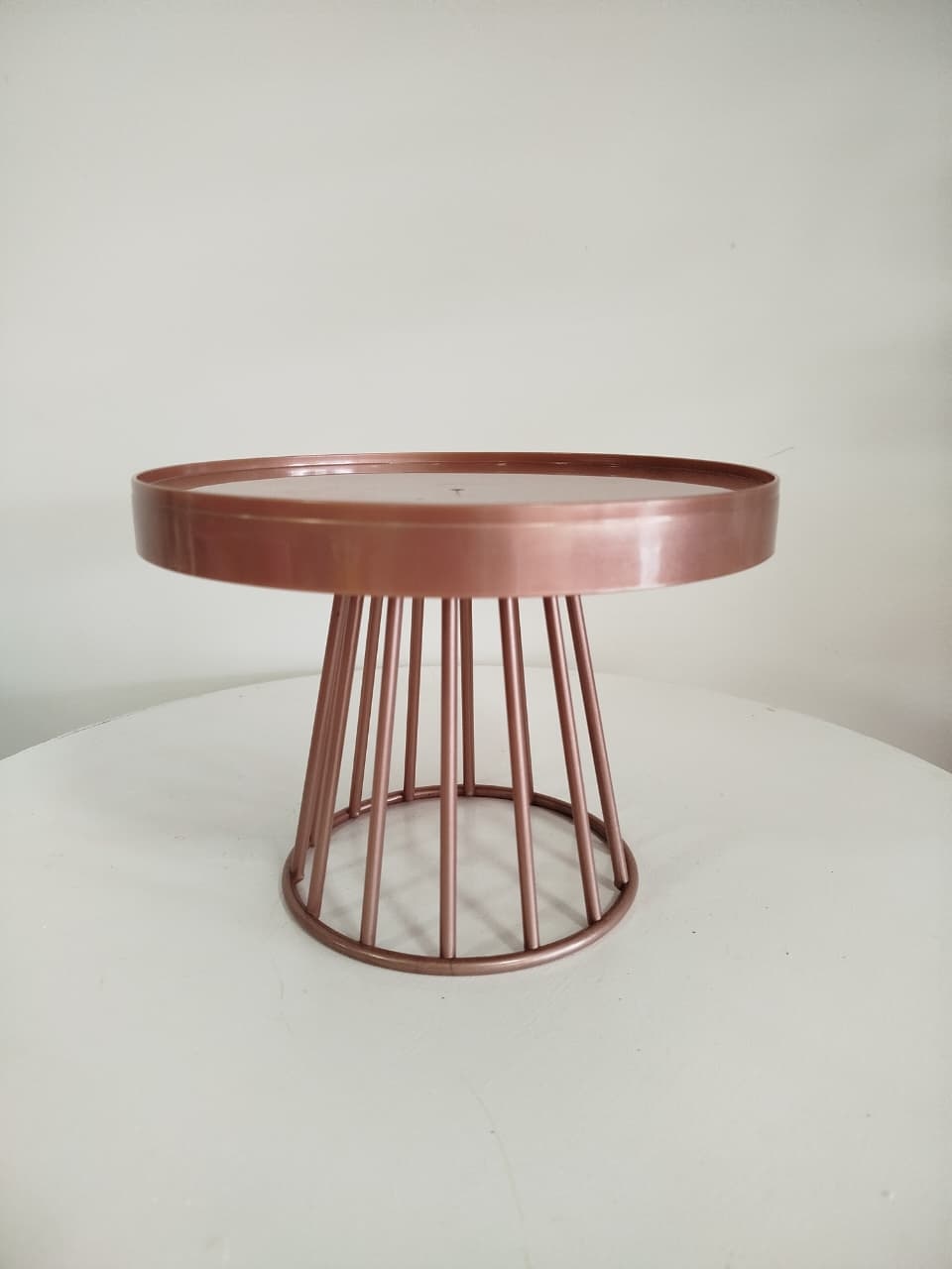 Boleira Rose Gold Plastico - Decoração de Mãe