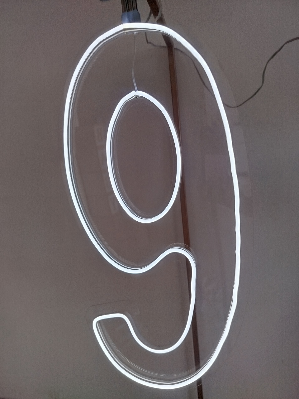 Led Numeral 9 - Decoração de Mãe