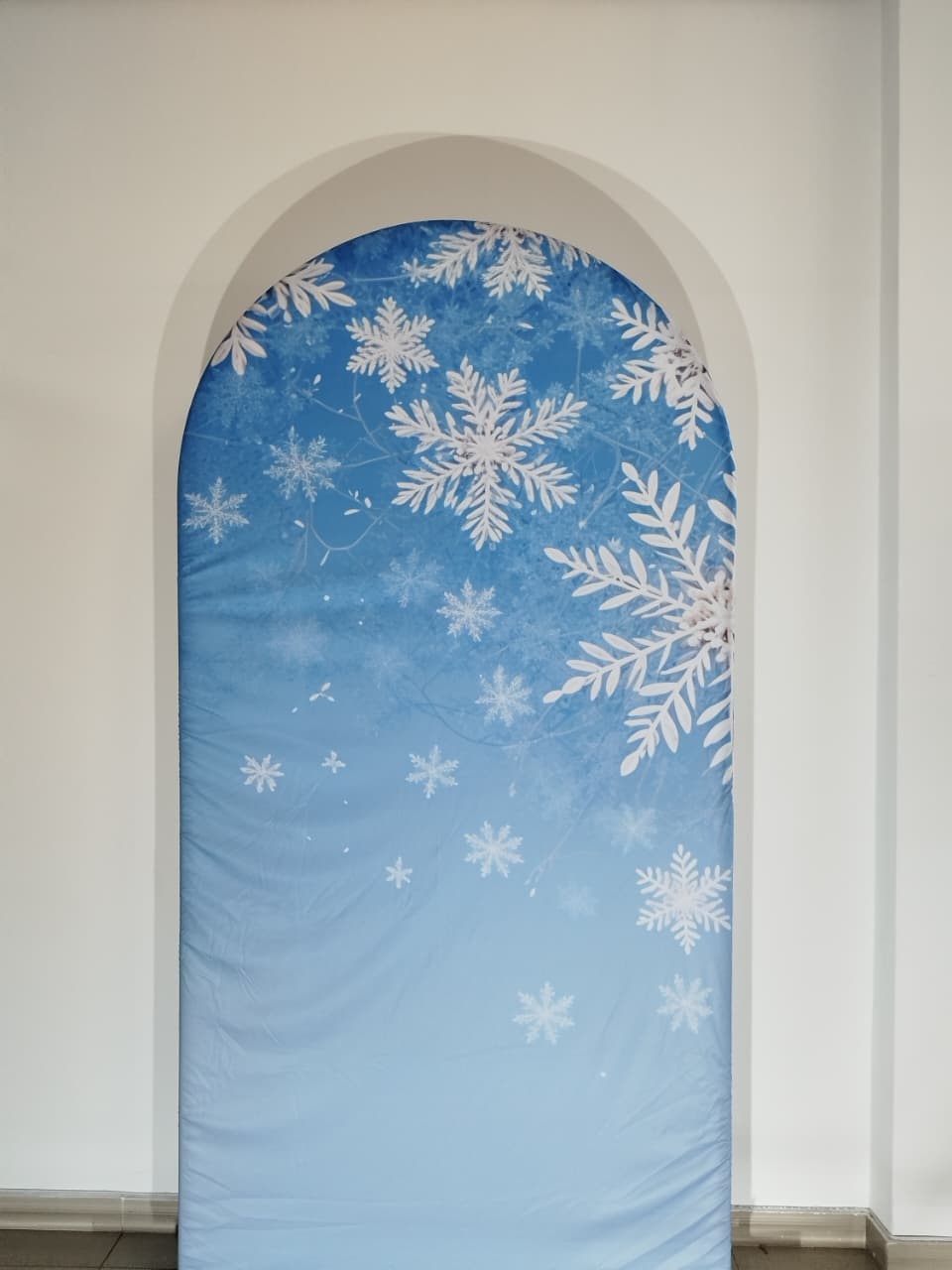Capa Flocos de Neve Romano 2X1 - Decoração de Mãe