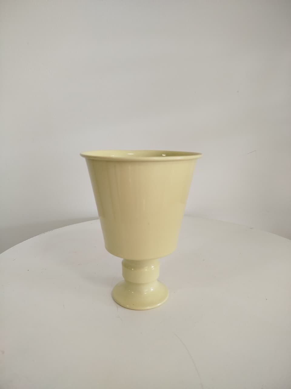 Vaso Amarelo Metal - Decoração de Mãe
