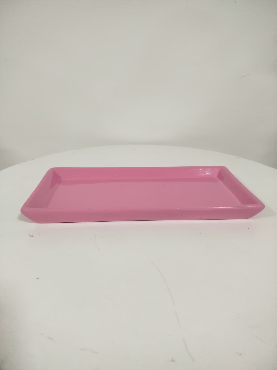 Bandeja Rosa Ceramica - Decoração de Mãe