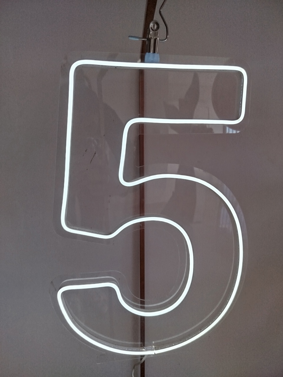 Led Numeral 5 - Decoração de Mãe