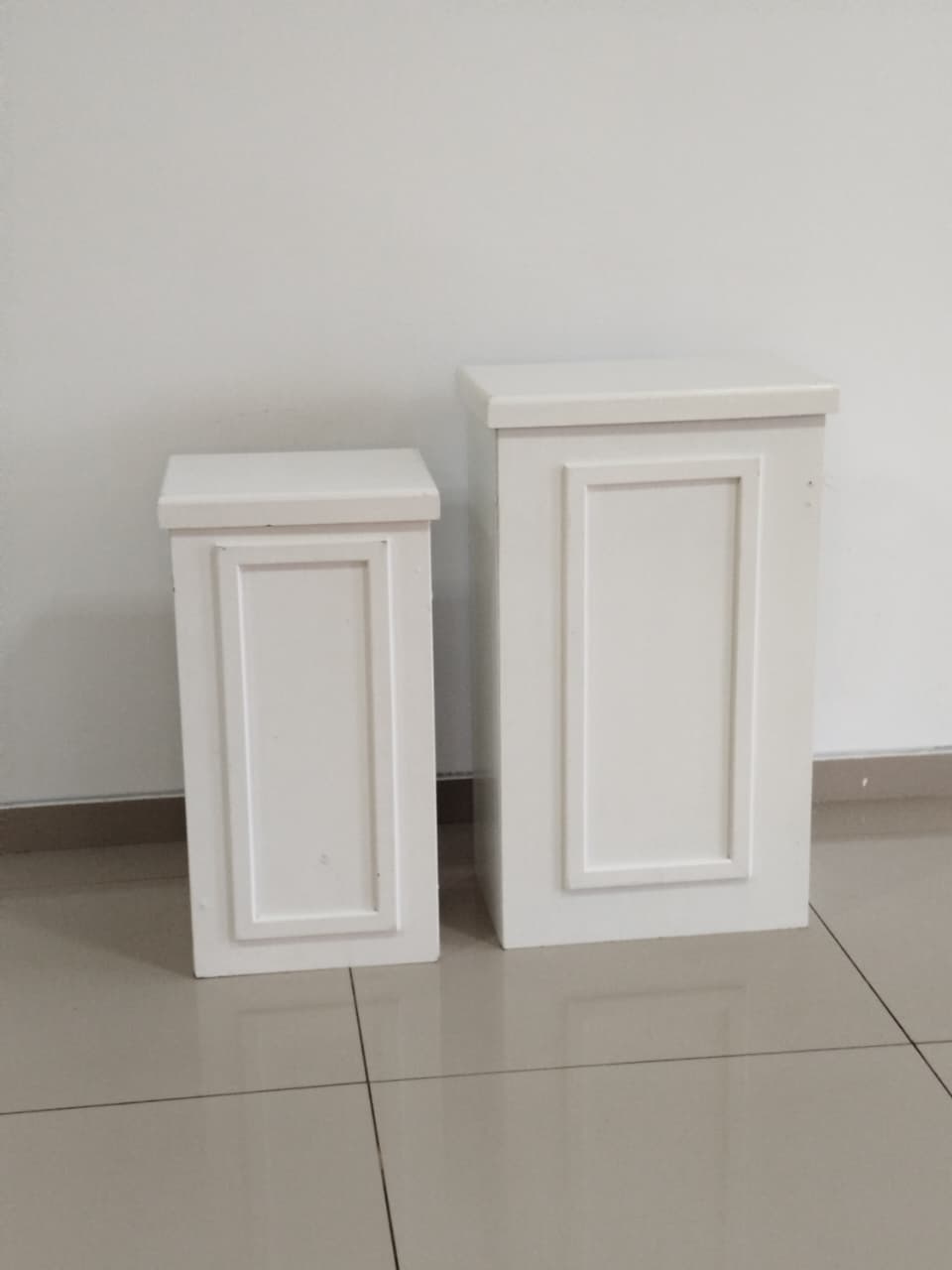 2 Cubos Branco - Decoração de Mãe