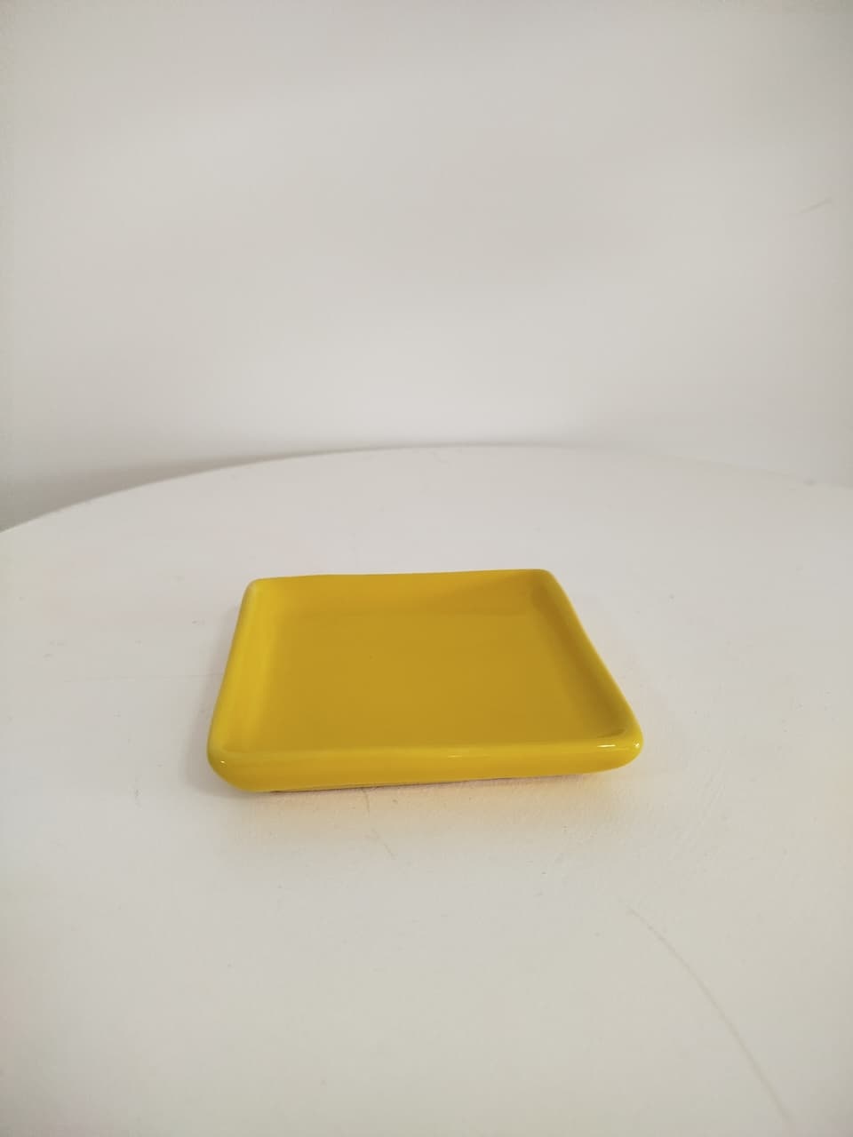Bandeja Amarela Ceramica - Decoração de Mãe