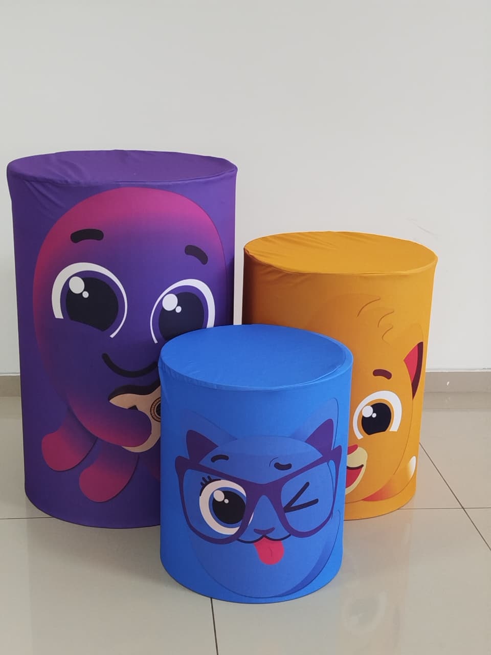 Capas Cilindros Bolofofos - Decoração de Mãe