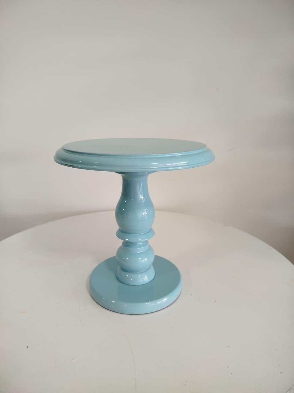 Boleira Azul M Madeira - Decoração de Mãe