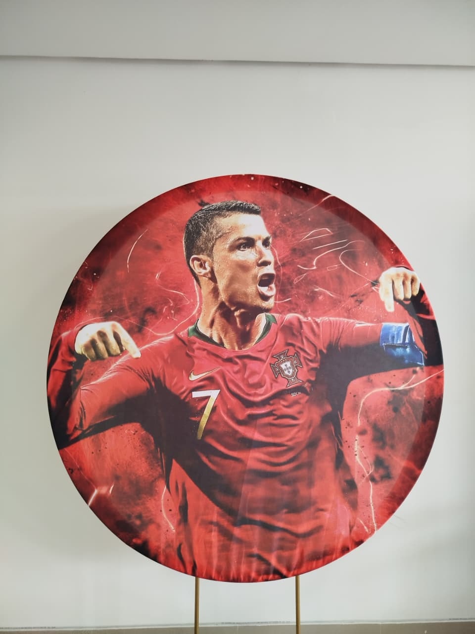 Capa Painel Redondocristiano Ronaldo - Decoração de Mãe