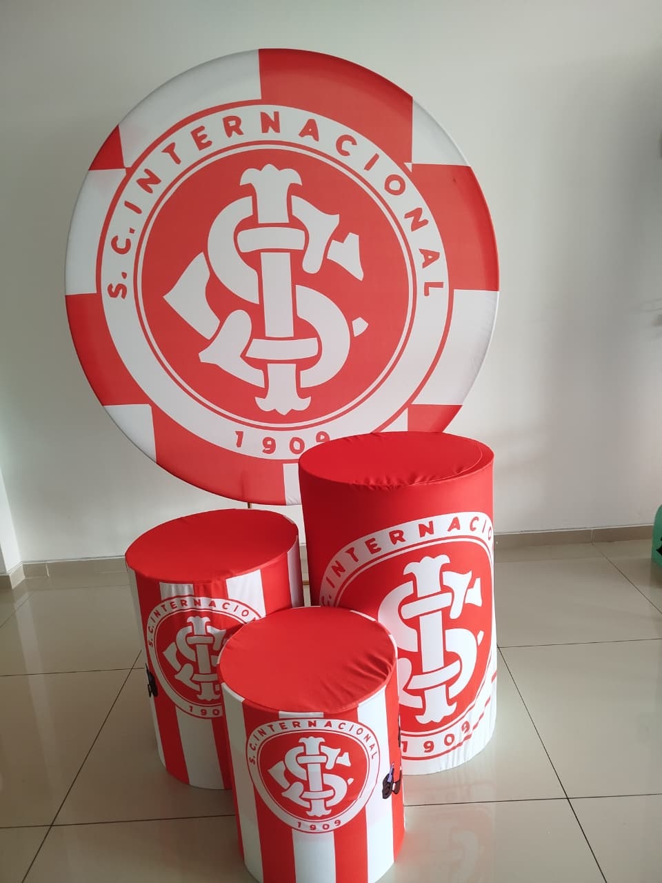 Kit Capa Painel E Capas Cilindros Inter - Decoração de Mãe