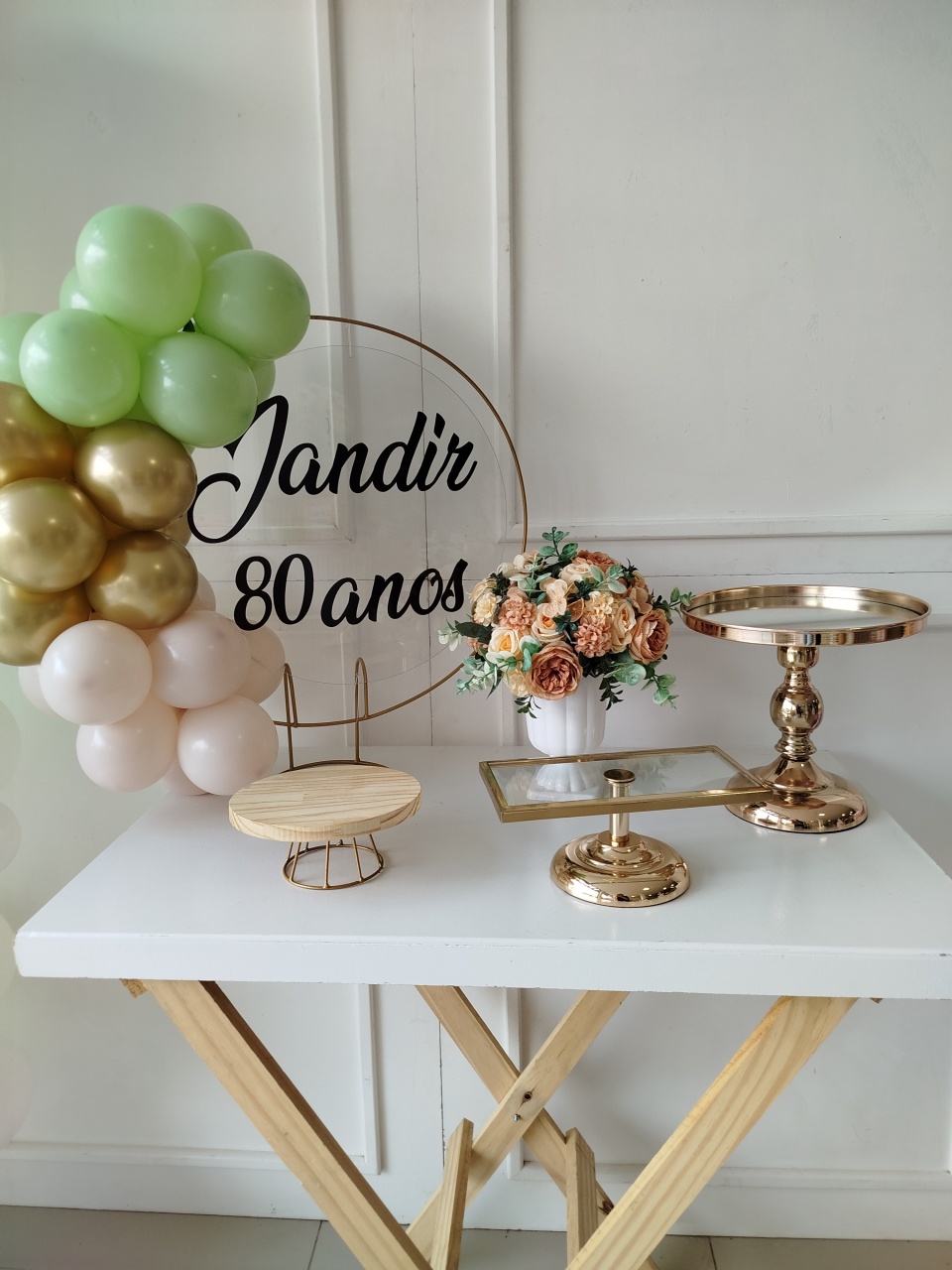 Kit Mesa Adulto Nome E Idade - Decoração de Mãe