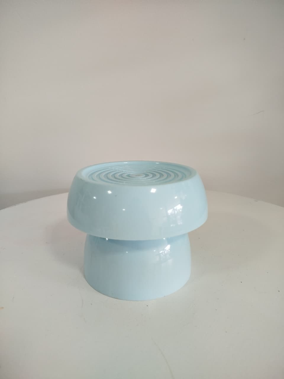 Boleira Azul P Plastico - Decoração de Mãe