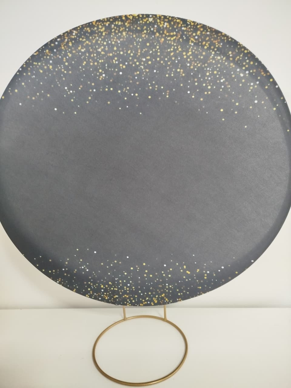 Painel de Mesa Preto E Dourado - Decoração de Mãe