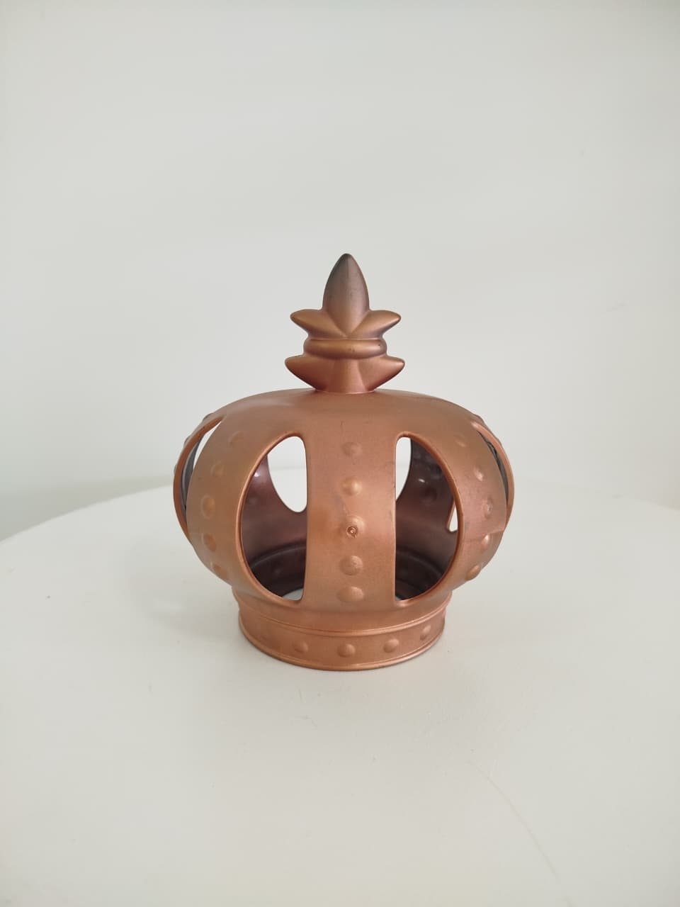 Coroa Rose Gold Plastico - Decoração de Mãe