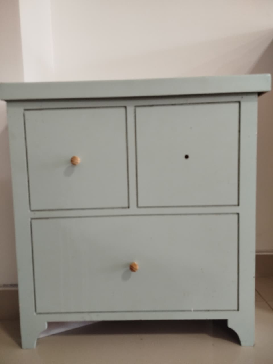 Mesa Criado Mudo Verde Pequena - Decoração de Mãe