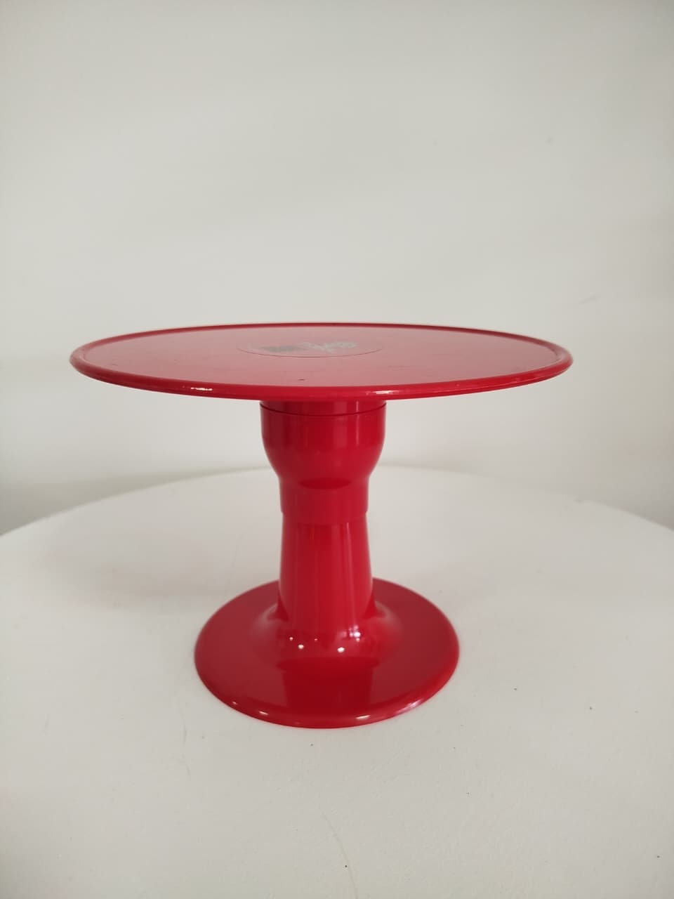 Boleira Vermelha Plastico - Decoração de Mãe